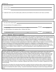 Form CSCL/CD-510B Restated Articles of Incorporation for Use by Domestic Nonprofit Corporations - Michigan, Page 2