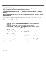 Form CSCL/CD-510B Restated Articles of Incorporation for Use by Domestic Nonprofit Corporations - Michigan, Page 5