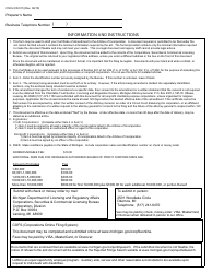 Form CSCL/CD-515 Certificate of Amendment to the Articles of Incorporation - Michigan, Page 4