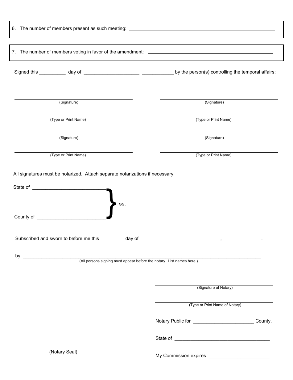 Form CSCL / CD-516 Certificate of Amendment to the Articles of Incorporation - Michigan, Page 2