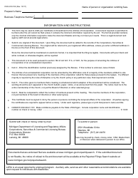 Form CSCL/CD-516 Certificate of Amendment to the Articles of Incorporation - Michigan, Page 3