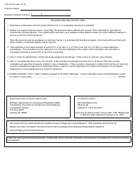 Form CSCL/CD-533 Certificate of Revocation of Dissolution for Use by Domestic Corporations - Michigan, Page 2