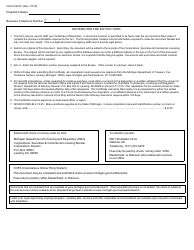 Form CSCL/CD-531 Certificate of Dissolution for Use by Domestic Corporations - Michigan, Page 2
