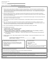 Form CSCL/CD-543 Certificate of Termination of Assumed Name for Use by Corporations, Limited Partnerships and Limited Liability Companies - Michigan, Page 2