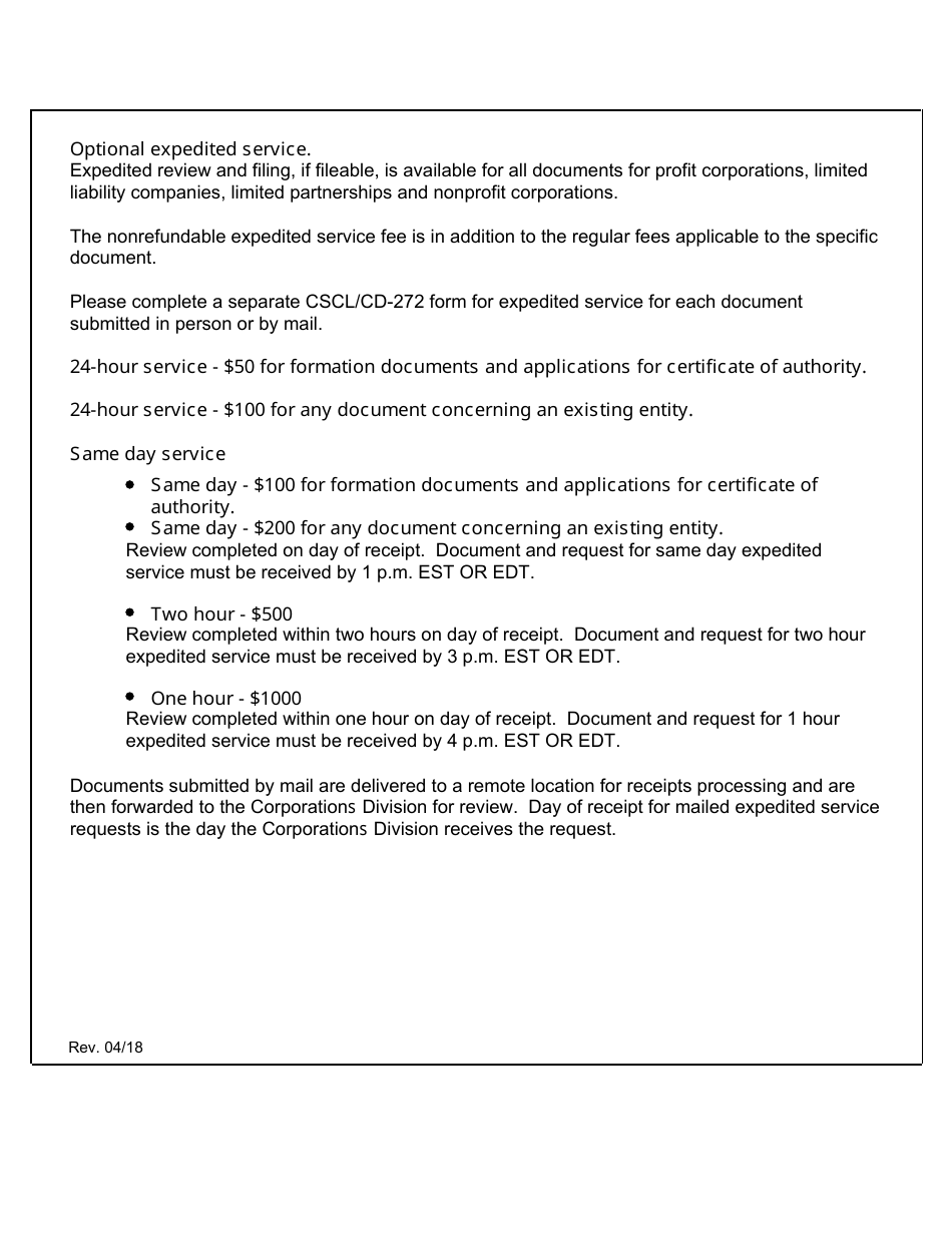 Form CSCL / CD-540 Application for Reservation of Name for Use by Corporations, Limited Partnerships, and Limited Liability Companies - Michigan, Page 3