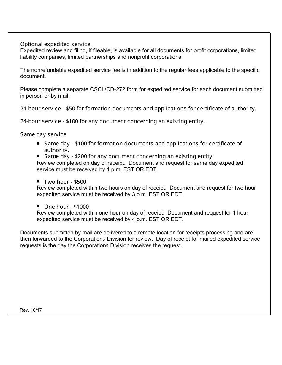Form CSCL / CD-541 Certificate of Assumed Name for Use by Corporations, Limited Partnerships and Limited Liability Companies - Michigan, Page 4