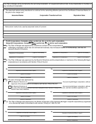 Form CSCL/CD-550 Certificate of Merger for Use by Domestic Profit and Nonprofit Corporations - Michigan, Page 3