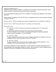 Form CSCL/CD-560 &quot;Application for Certificate of Authority to Transact Business or Conduct Affairs in Michigan for Use by Foreign Corporations&quot; - Michigan, Page 4
