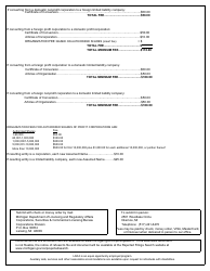 Form CSCL/CD-554 Certificate of Conversion for Use by a Corporation Converting Into a Business Organization - Michigan, Page 6