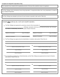 Form CSCL/CD-550M Certificate of Merger - Cross Entity Merger for Use by Corporations, Limited Liability Companies, and Limited Partnerships - Michigan, Page 5