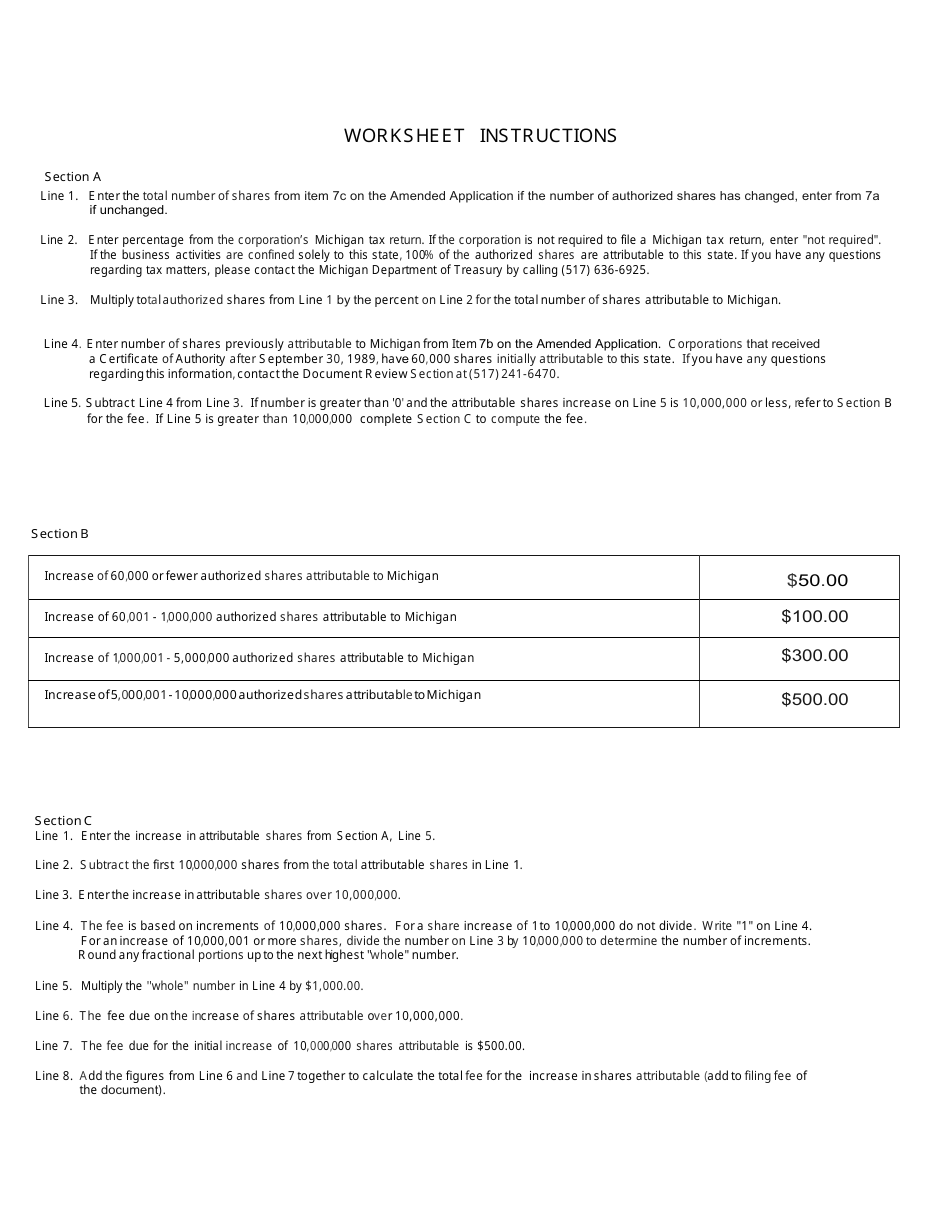Form CSCL / CD-562 Amended Application for Certificate Ofauthority to Transact Business in Michigan for Use by Foreign Profit Corporations - Michigan, Page 5