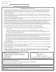 Form CSCL/CD-710 Restated Articles of Organization for Use by Domestic Limited Liability Companies - Michigan, Page 3
