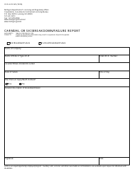 Document preview: Form CSCL/LCR-525 Carnival or Ski Breakdown/Failure Report - Michigan