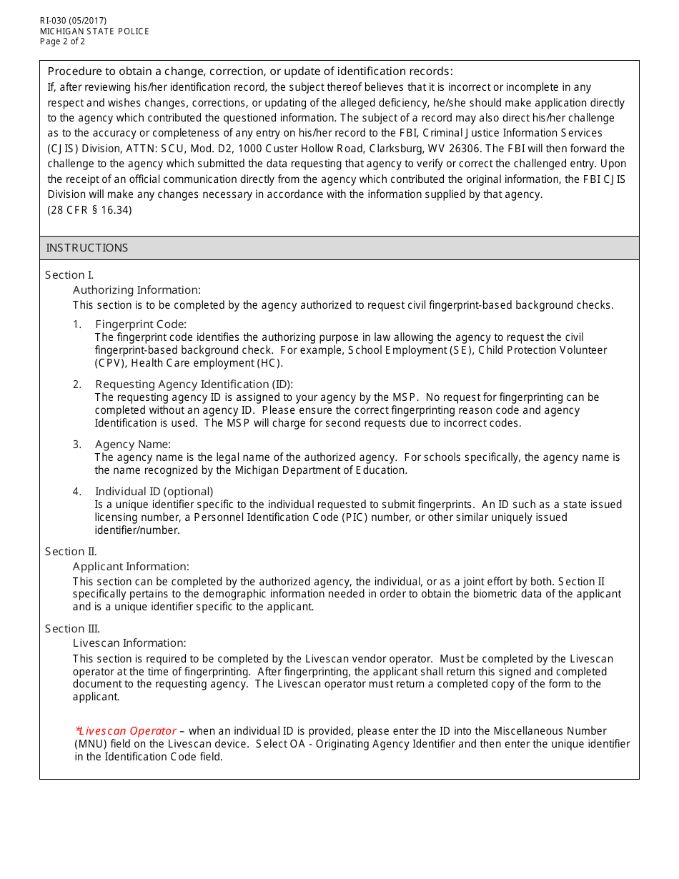 Form CSCL / LPY-050 Polygraph Examiner,intern, Reciprocal or Temporary License Application - Michigan, Page 4