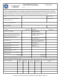 Document preview: Personal Net Worthstatement for Dbe/Acdbe Program Eligibility Form - Michigan