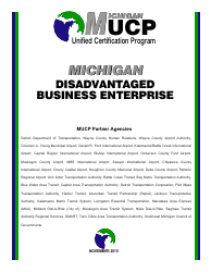 Document preview: Form 0166A Dbe Certification Additional Information Required - Michigan