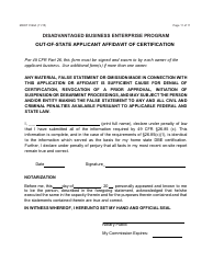 Form 0166A Dbe Certification Additional Information Required - Michigan, Page 11