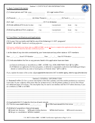 Appendix F Uniform Certification Application Form - Disadvantaged Business Enterprise (Dbe)/Airport Concession Disadvantaged Business Enterprise (Acdbe) - Michigan, Page 5