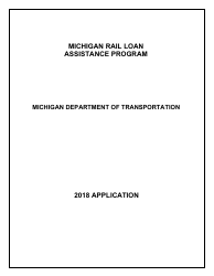 Form 3052 Michigan Rail Loan Assistance Program Application - Michigan