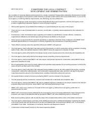 Form 0363 Local Contracting Certification and Conditions for Local Contract Development and Administration - Michigan, Page 3