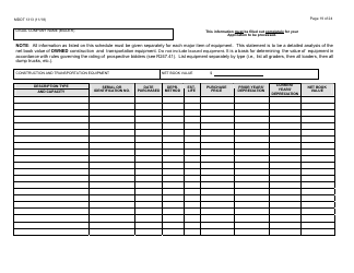 Form 1313 Confidential Construction Prequalification Application - Michigan, Page 19