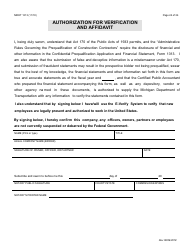 Form 1313 Confidential Construction Prequalification Application - Michigan, Page 24
