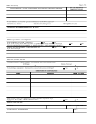 Form 1313 Confidential Construction Prequalification Application - Michigan, Page 6