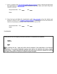 Audit of Minimum Assessing Requirements Review Sheet - Michigan, Page 4