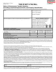 Document preview: Form 4093 (L-440 LH; L-4400 LH) Notice of Assessment, Taxable Valuation (Including Leasehold Improvements) and Property Classification - Michigan