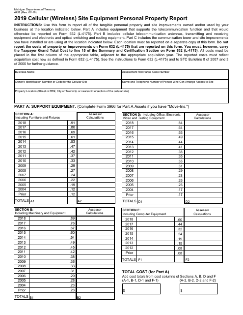 Form 4452 2019 Printable Pdf