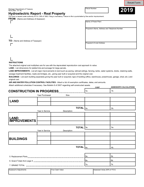 Form 4070 2019 Printable Pdf