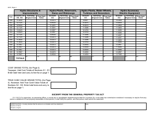 Form 4070 Hydroelectric Report - Real Property - Michigan, Page 4