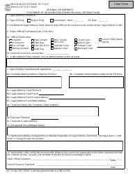 Document preview: Original or Amended Statement of Organization Form for Legal Defense Fund - Michigan