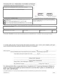 Form MIUCC7 &quot;Fraudulent Ucc Financing Statement Affidavit&quot; - Michigan