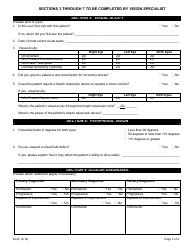 Form DI-4V Vision Specialist&#039;s Statement of Examination - Michigan, Page 3