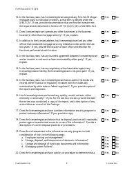 Servicing Only Officer/Manager Questionnaire Form - Michigan, Page 2