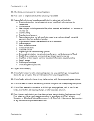 Servicing Only Officer/Manager Questionnaire Form - Michigan, Page 4