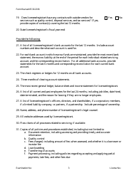 Secondary Mortgage Pre-examination Questionnaire - Servicer Only - Michigan, Page 3