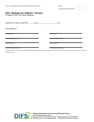 Form FIS2137 Bond - Mortgage Loan Originator - Company - Michigan, Page 3