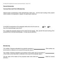 Form FIS1062 Application for Conversion to a State-Chartered Credit Union - Michigan, Page 5