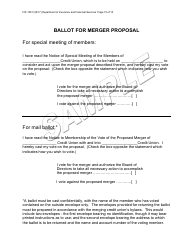Form FIS1057 Application for Permission to Merge a Credit Union With Another Credit Union - Michigan, Page 10