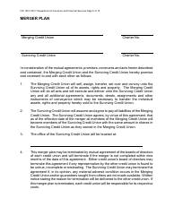Form FIS1057 Application for Permission to Merge a Credit Union With Another Credit Union - Michigan, Page 5