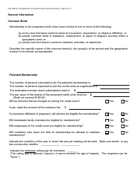 Form FIS1056 Application for Permission to Organize a State-Chartered Credit Union - Michigan, Page 10