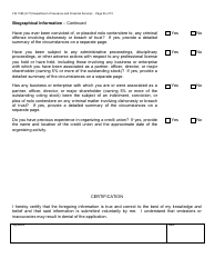 Form FIS1056 Application for Permission to Organize a State-Chartered Credit Union - Michigan, Page 9