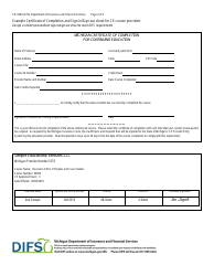 Form FIS0407 Payment Sheet for Continuing Education Course/Provider - Michigan, Page 5