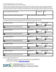 Document preview: Form FIS2331 Insurance Education Instructor Association Request - Michigan
