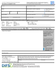 Form FIS0030 Insurance Complaint Form - Michigan, Page 4