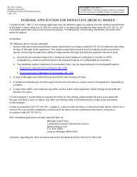 Form MC-030 Renewal Application for Intrastate Medical Waiver - Michigan