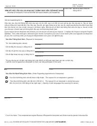 Document preview: Form MC81AVT Review of Request for Interpreter and Order - Michigan (English/Vietnamese)