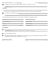 Form PCA301B Petition for Stepparent Adoption - Michigan, Page 2